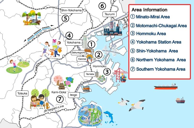 Yokohama passeios mapa