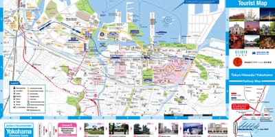 Mapa de Yokohama atrações