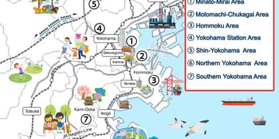 Yokohama passeios mapa